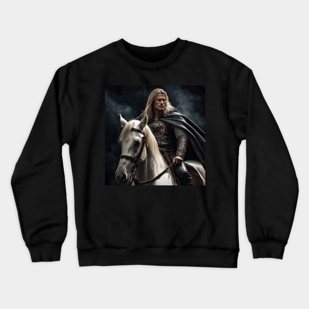 Handsome medieval knight Crewneck Sweatshirt by Love of animals